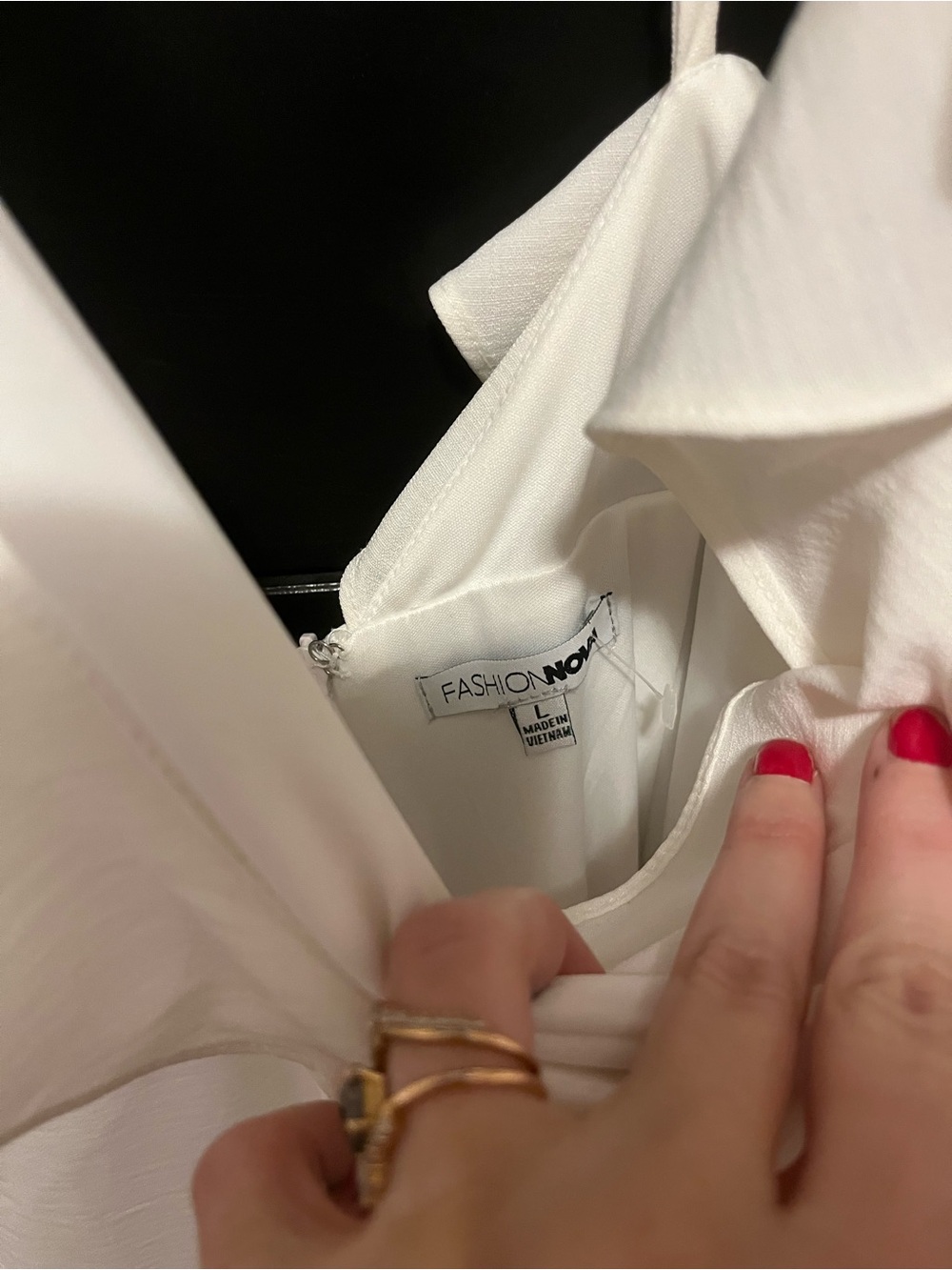 White Ruffle dress - Picture 3 of 3